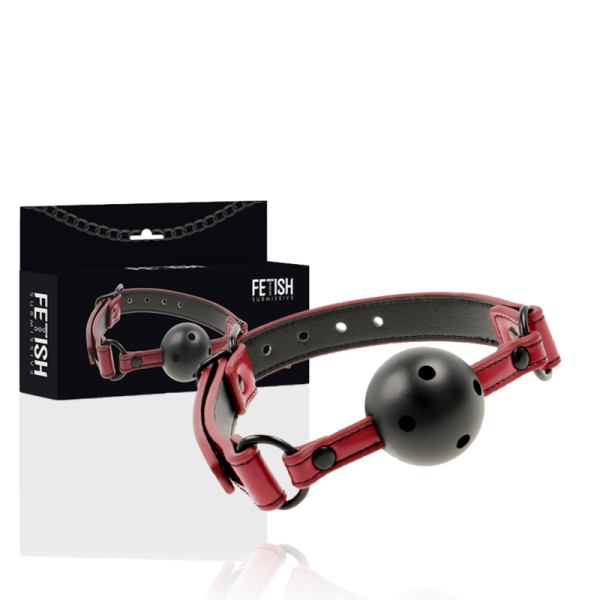 VEGAN LEATHER BREATHABLE GAG