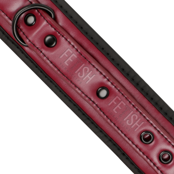 VEGAN LEATHER HANDCUFFS WITH NEOPRENE LINING - Image 4