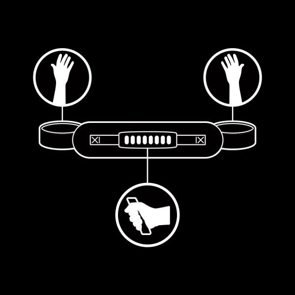 Fetish Submissive - Noprene Lining Handcuffs With Handle