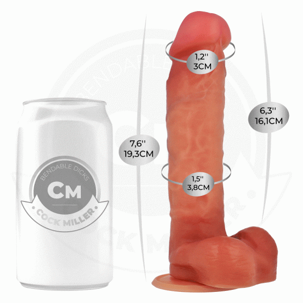 Cock Miller - Hyperrealistic Articulable Dildo 19.3 Cm